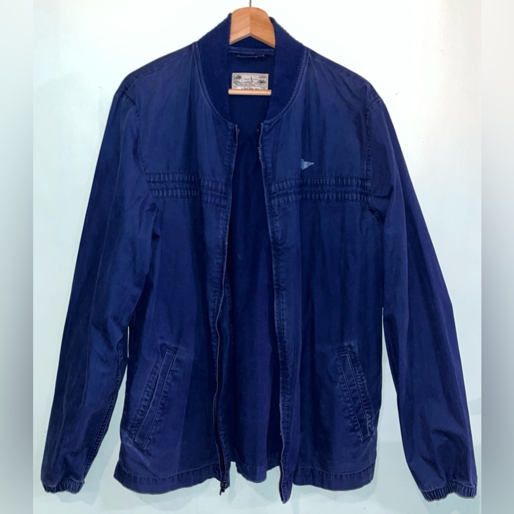 Vans Off The Wall Joel Tudor Surf Surfing Zip Up Jacket blue cotton Size L